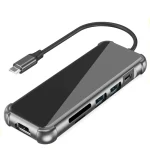 تبدیل type-c چند منظوره HDMI/CARD READER/USB/TYPEC