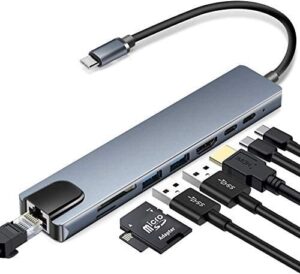 تبدیل 8 به 1 Adapter 8 in 1 Type C